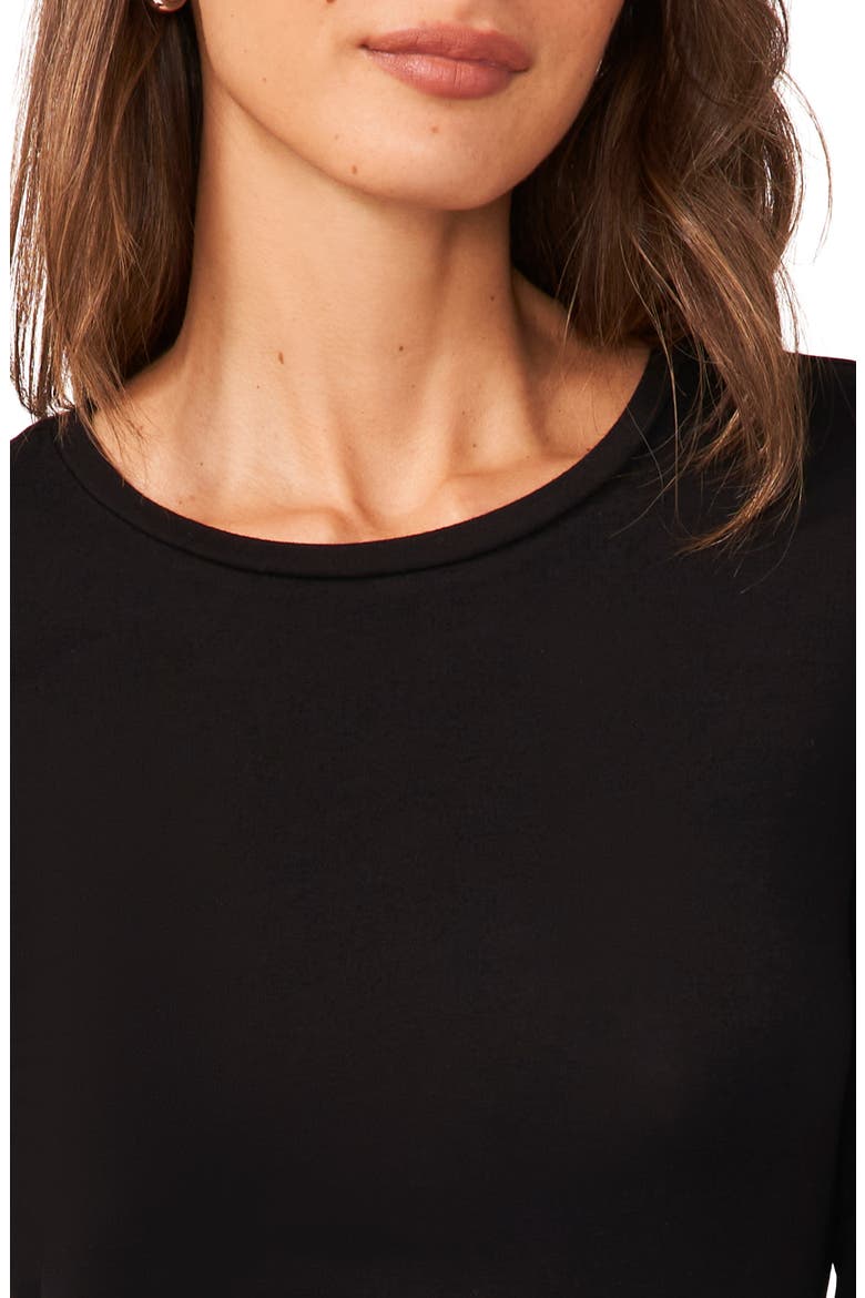 Crewneck Long Sleeve T-Shirt, Alternate, color, RICH BLACK