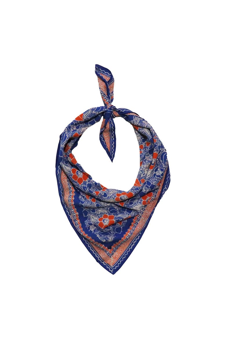 Oversized Hand Dyed Batik Bandana, Alternate, color, Sunset Sky