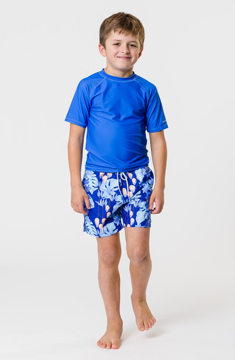 Snapper Rock Kids' Short Sleeve Rashguard, Alternate, color, 