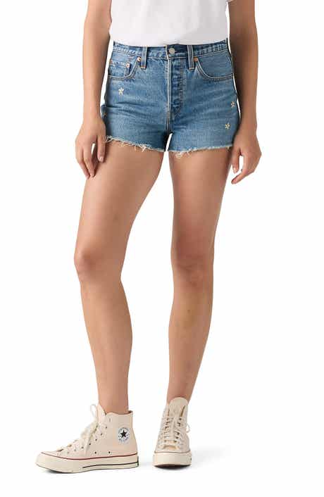 Levi's 501® Original Embroidered Denim Cutoff Shorts