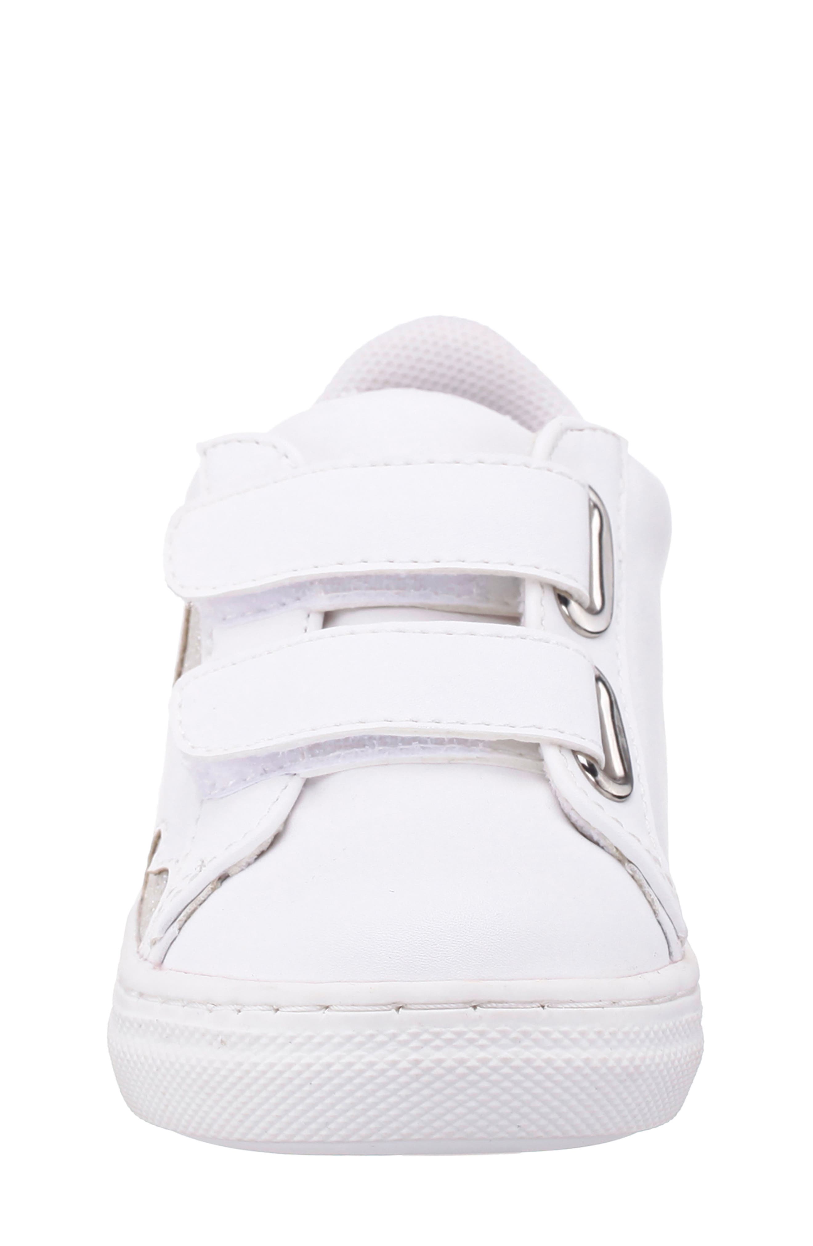 Nina Kids' Zicky Low Top Sneaker, Alternate, color, White Smooth
