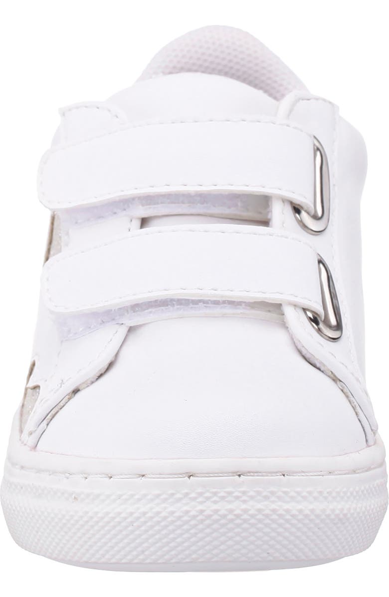 Nina Kids' Zicky Low Top Sneaker, Alternate, color, White Smooth