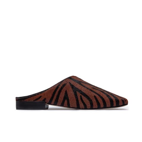Porto Haircalf Flat Mule