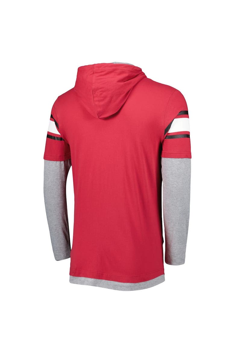 Men's New Era Cardinal Arizona Cardinals Long Sleeve Hoodie T-Shirt, Alternate, color, Cardinal