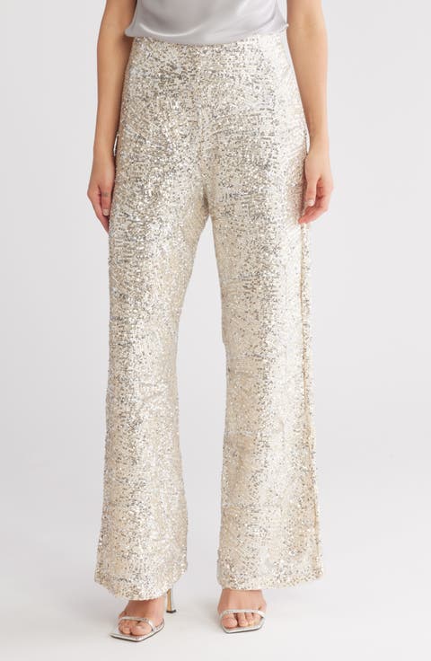 Sequin Wide Leg Pants