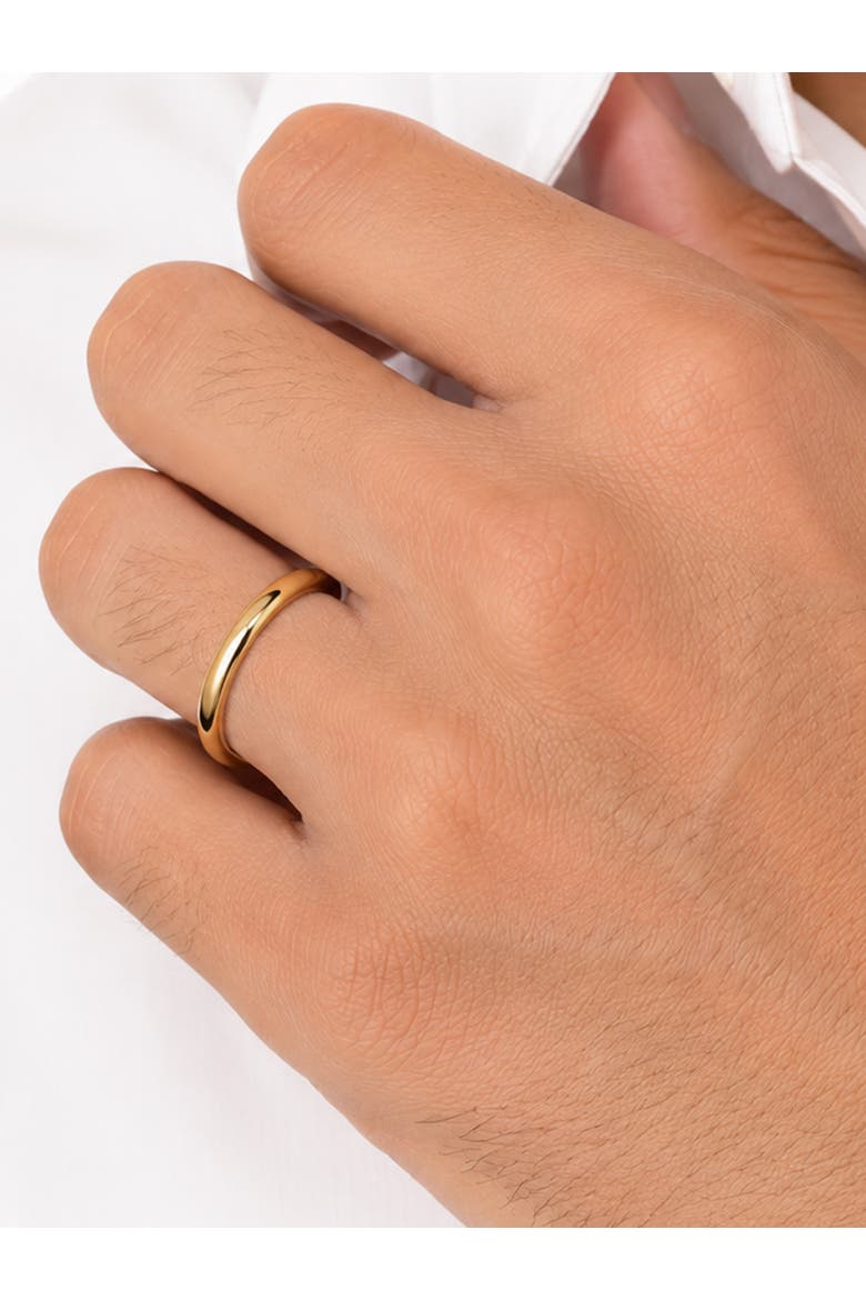 3mm Classic Dome Band Ring in 14K Gold, Alternate, color, Gold