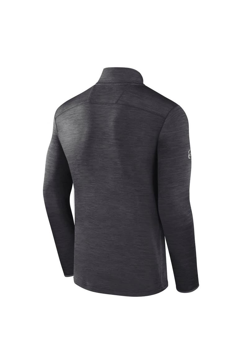 Men's Fanatics Charcoal NHL Authentic Pro The Alumni Quarter-Zip Top, Alternate, color, Charcoal