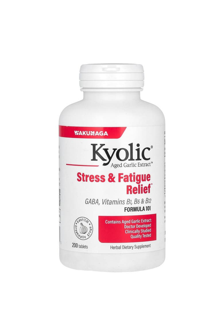 Aged Garlic Extract Formula 101, Stress and Fatigue Relief, 200 ct tablets., Main, color, None