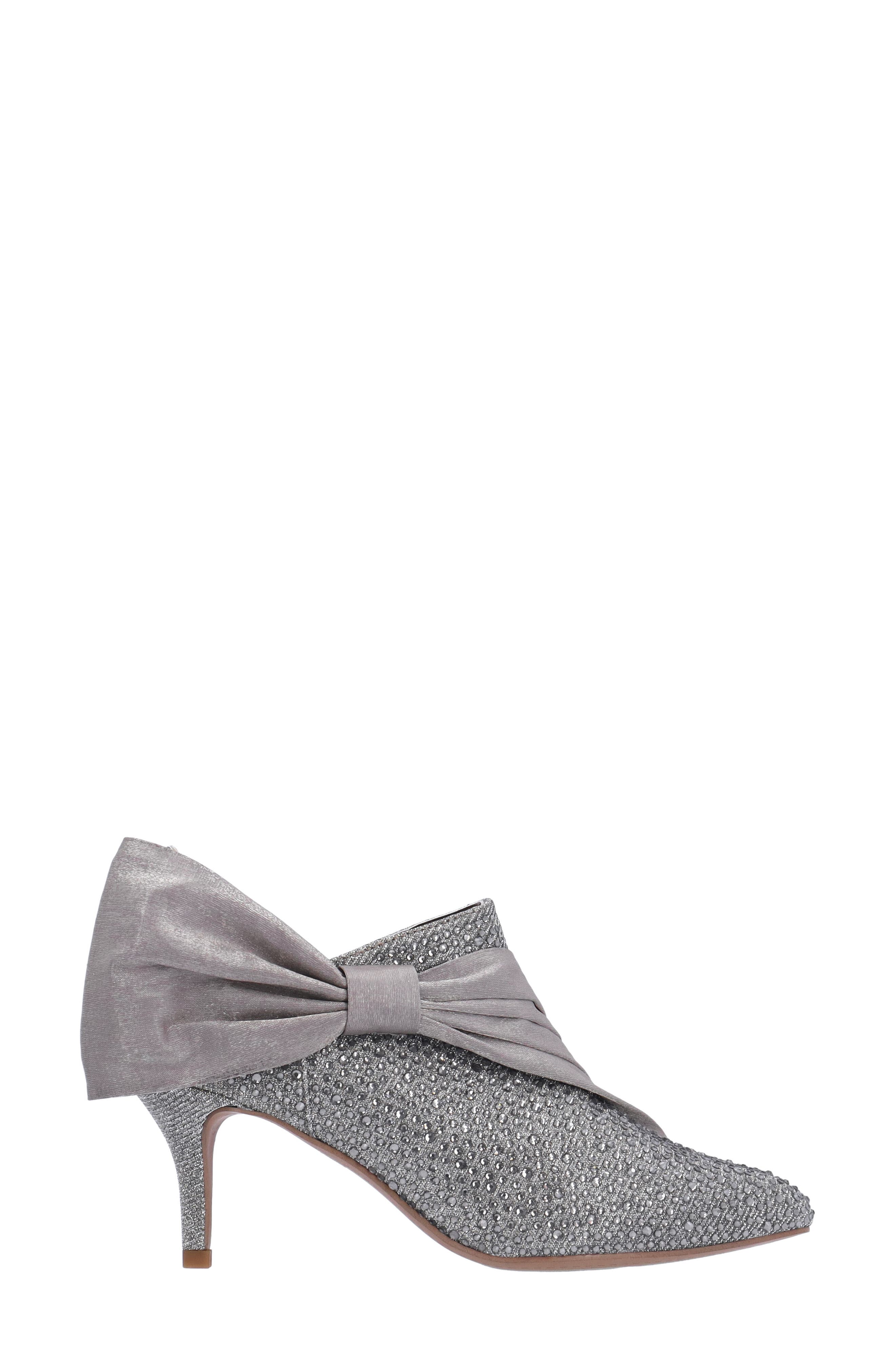 Elettra Pointed Toe Bootie, Alternate, color, PEWTER