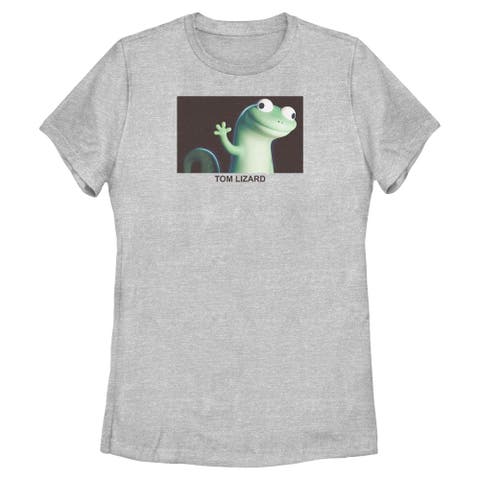 Women's Hoppers Tom Lizard Happy Portrait  Graphic T-Shirt