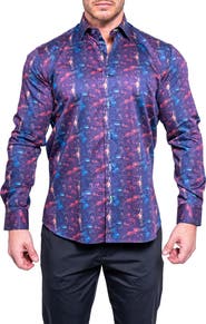 Maceoo Fibonacci Resistance Contemporary Fit Button-Up Shirt
