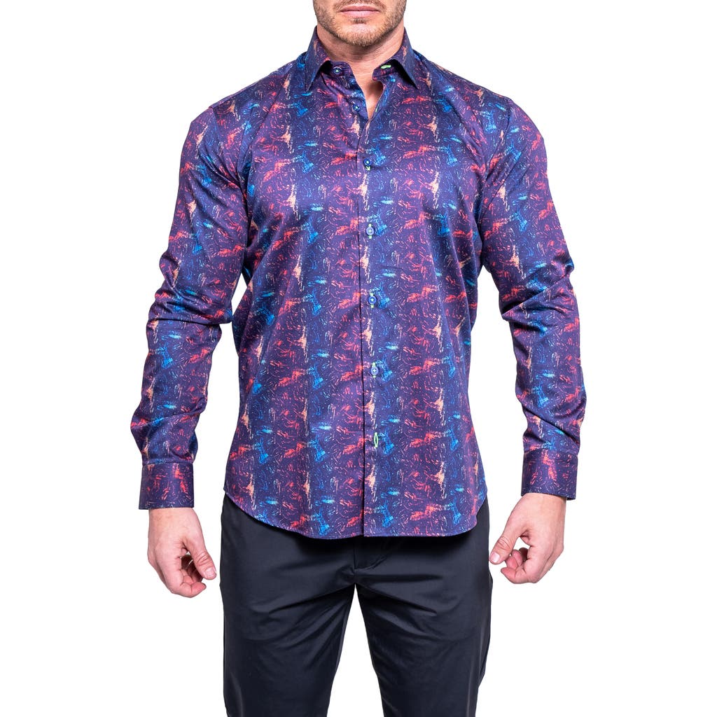 Maceoo Fibonacci Resistance Contemporary Fit Button-up Shirt