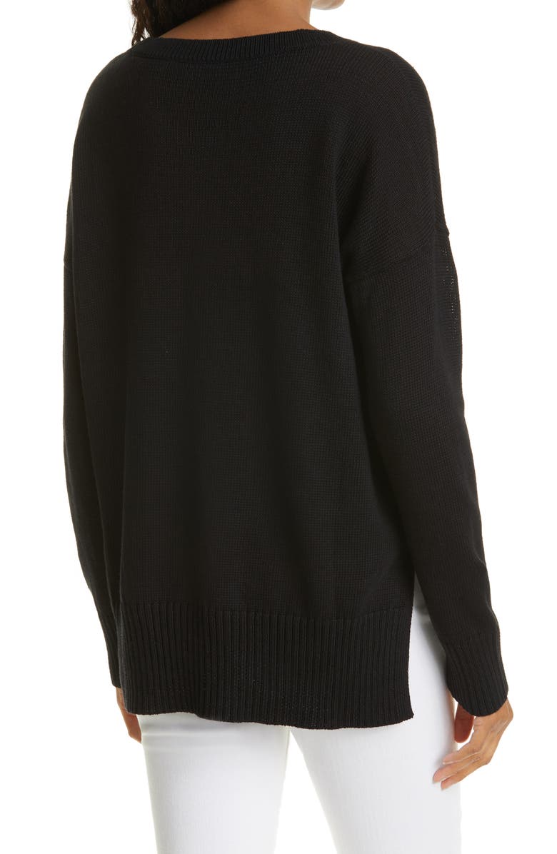 Eileen Fisher Linen & Cotton Tunic Sweater, Alternate, color, 