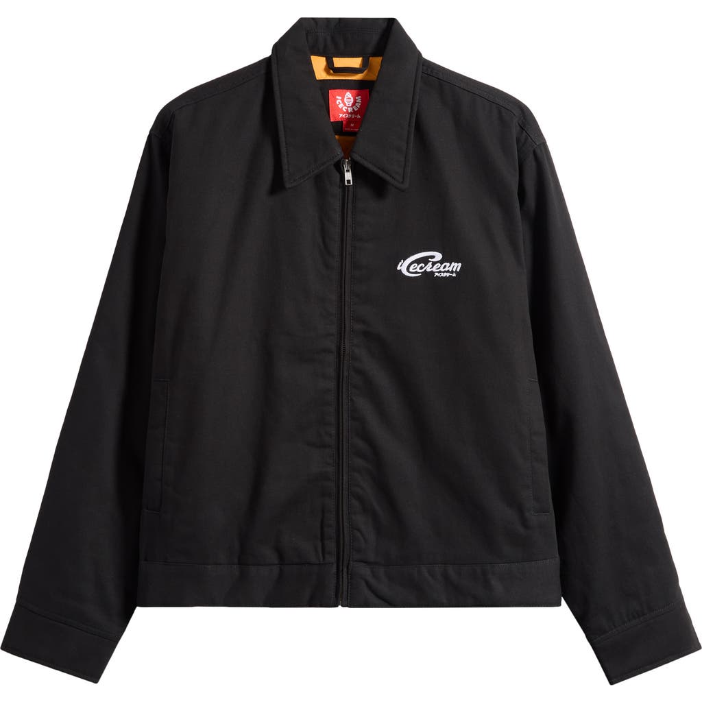 Icecream Work Hard Jacket In Black
