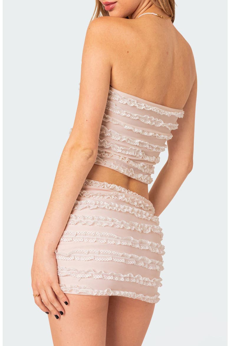 Izzy Ruffle Lace Tube Top, Alternate, color, LIGHT-PINK