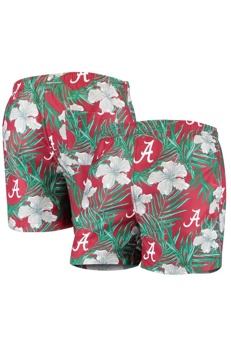 FOCO Men's Crimson Alabama Crimson Tide Swimming Trunks, Main, color, 