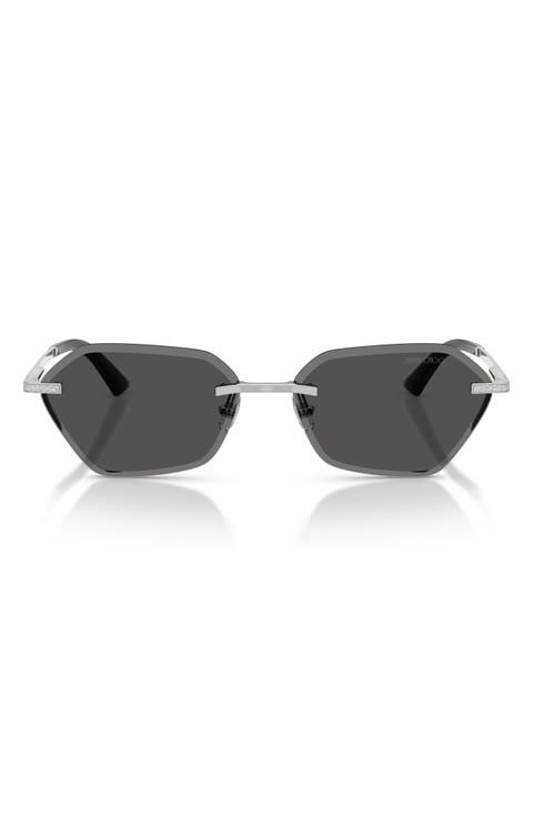 Abby 58mm Irregular Sunglasses