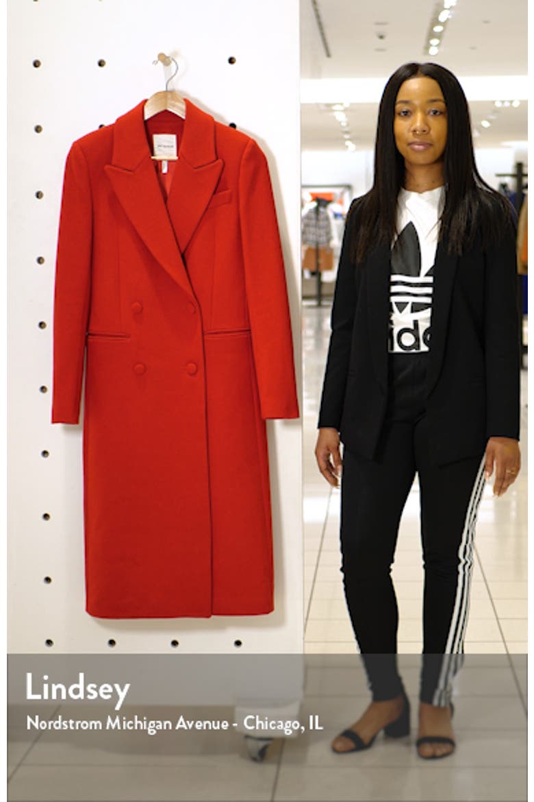Double Breasted Wool Blend Coat video