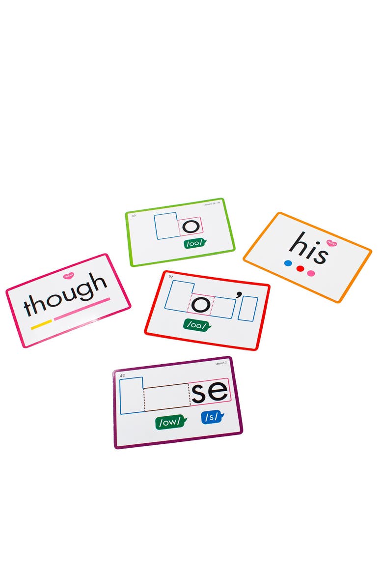 Rainbow Phonics Heart Word Flash Cards, Alternate, color, Multicolored