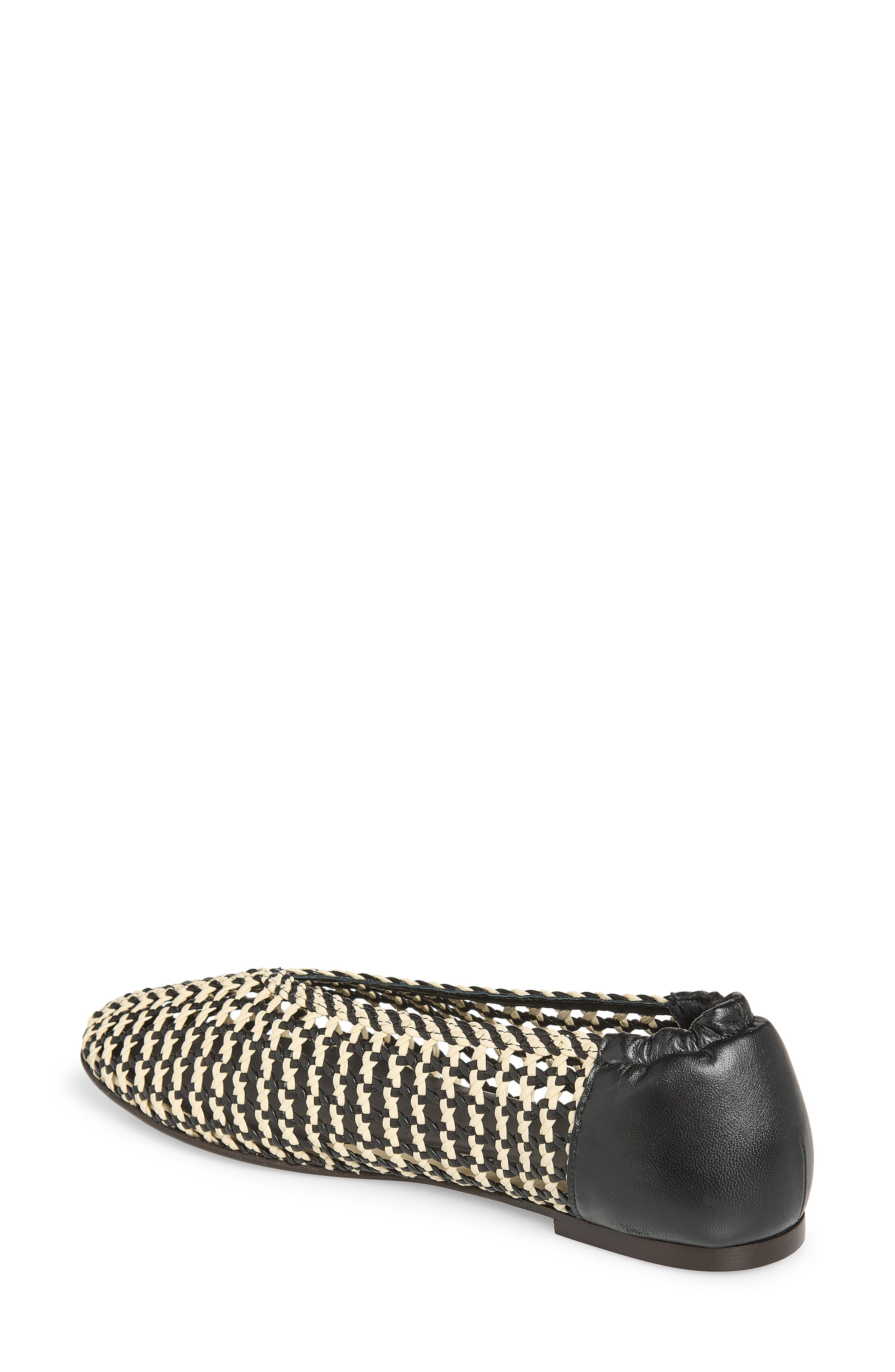 Freda Salvador Woven Ballet Flat, Alternate, color, Vanilla Woven Calf