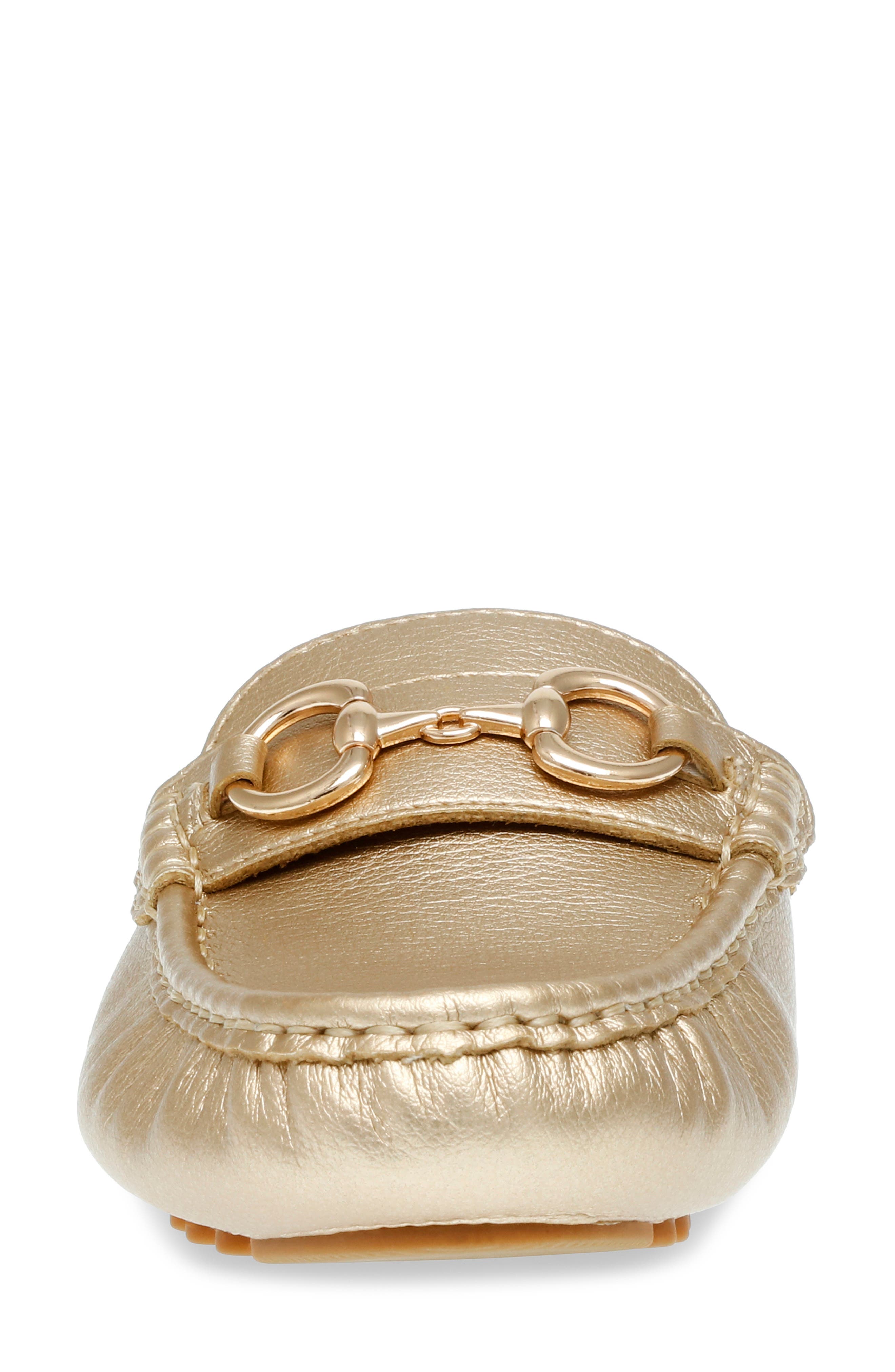 Anne Klein Centric Loafer Mule, Alternate, color, Gold Tumbled