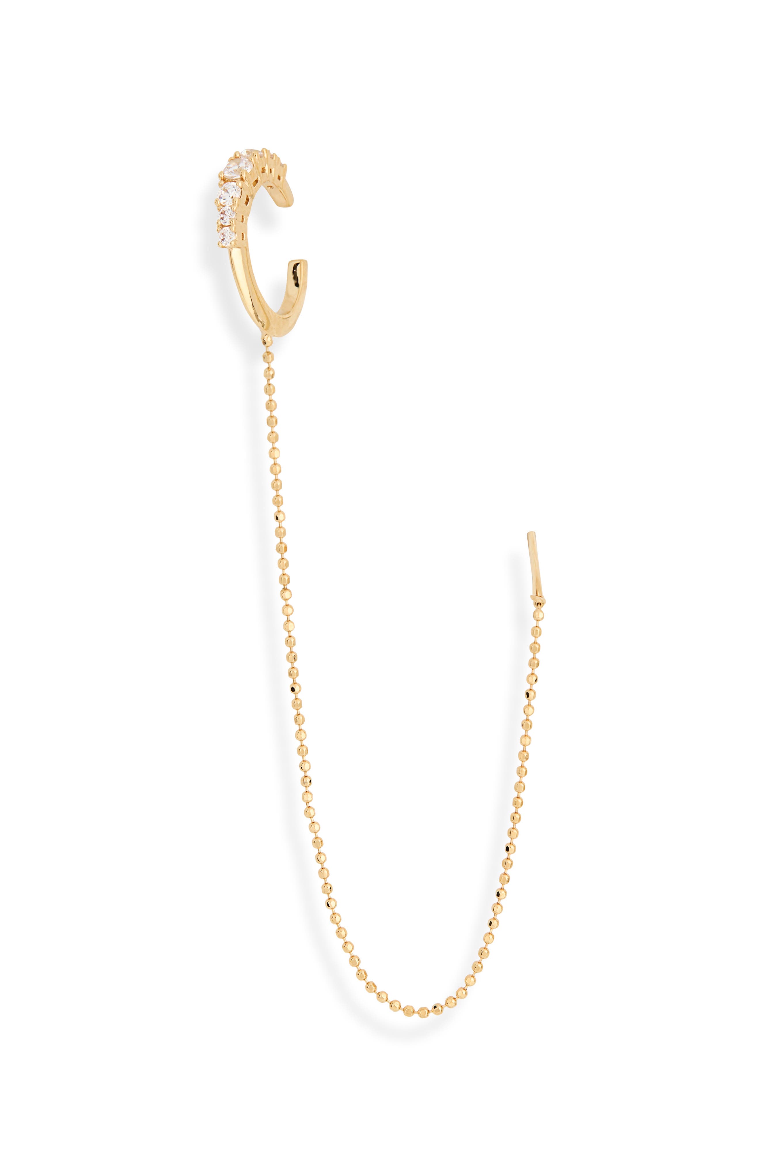 Cubic Zirconia Ear Cuff