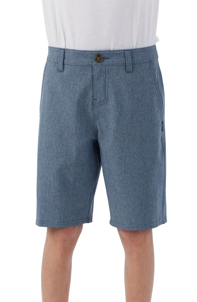 O'Neill Kids' Reserve Heather Hyperfreak Hybrid Shorts, Main, color, Navy