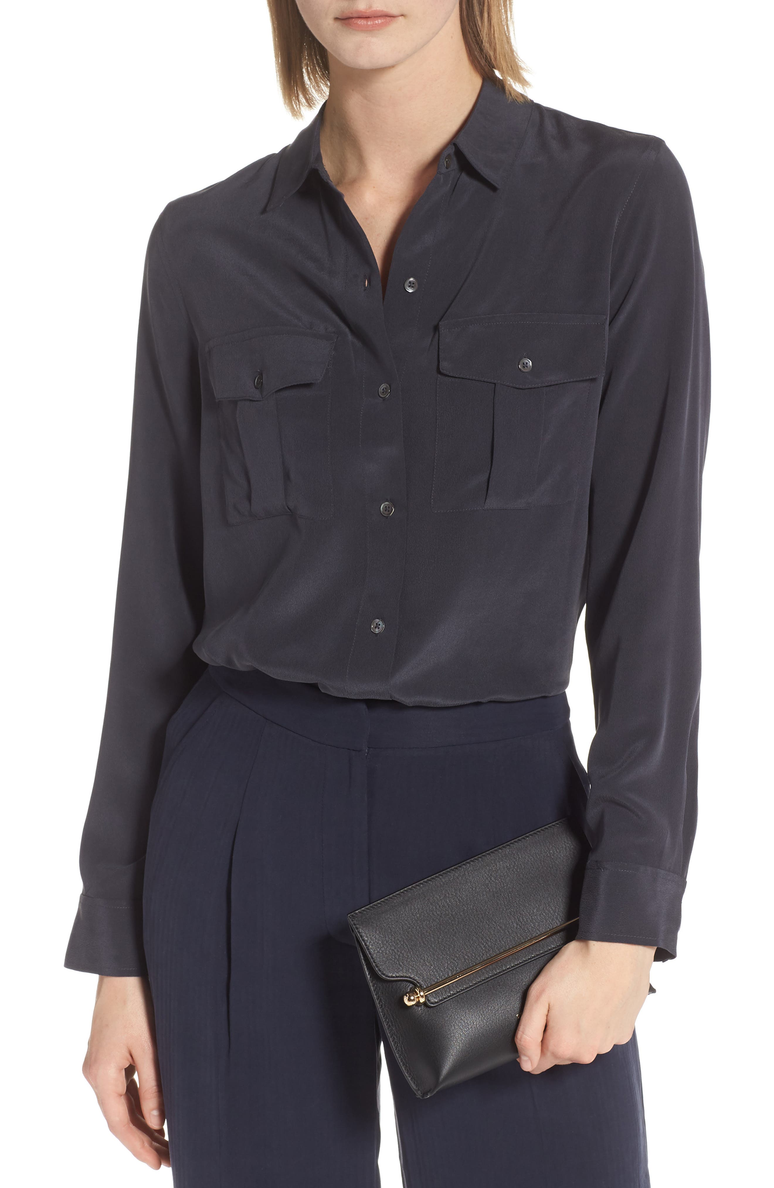 Strathberry Mini Stylist Calfskin Leather Convertible Clutch, Alternate, color, 