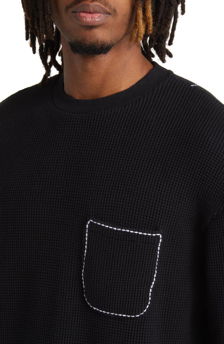 KROST Thermal Knit Long Sleeve Cotton Pocket T-Shirt, Alternate, color,