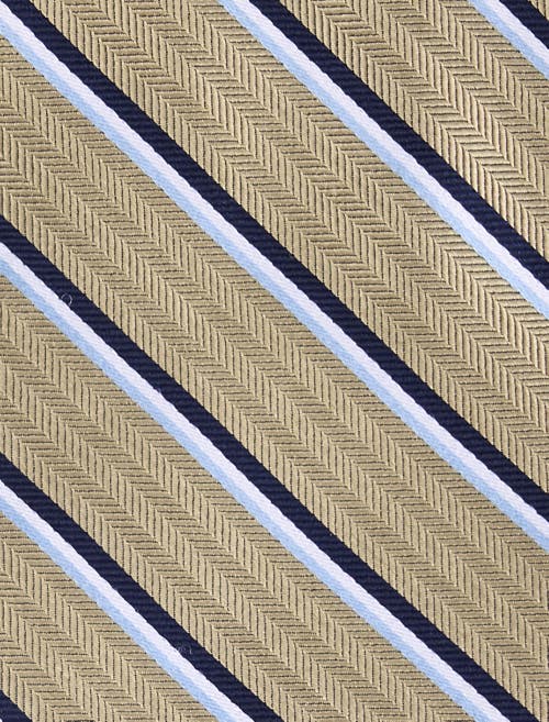 Oak Hill Premium By Dxl Big & Tall Herringbone Striped Silk Tie In Green