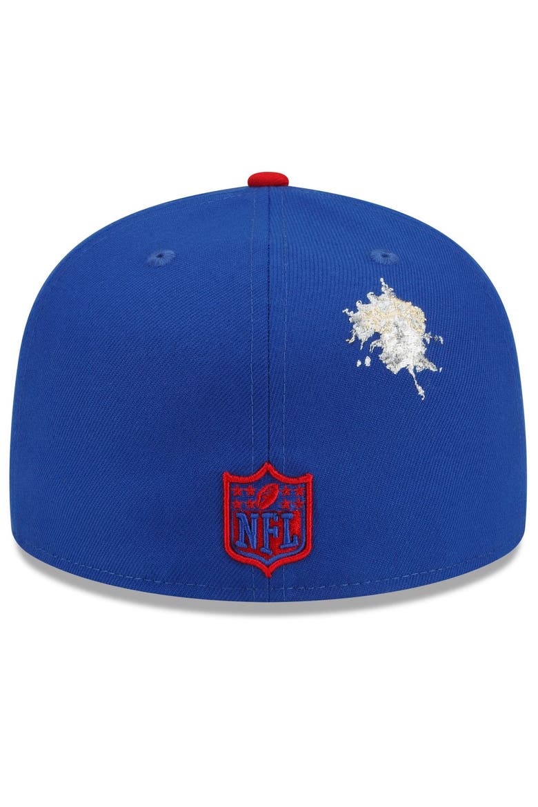 Men's New Era Royal/Red New York Giants NFL x Staple Collection 59FIFTY Fitted Hat, Alternate, color, Royal