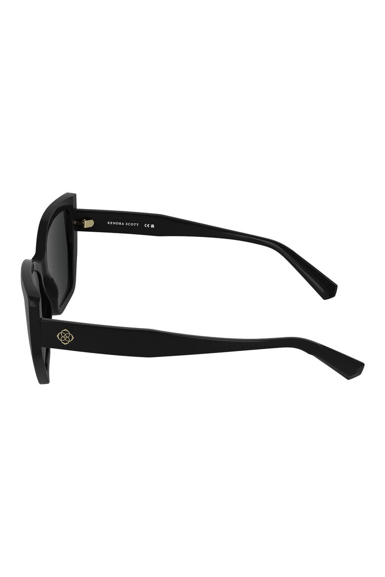 Dira 56mm Butterfly Sunglasses, Alternate, color, BLACK
