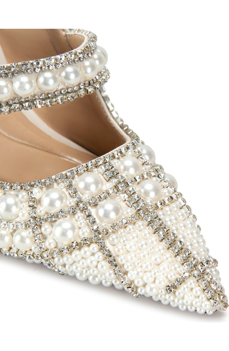 AZALEA WANG Enya Embellished Pointed Toe Mule, Alternate, color,