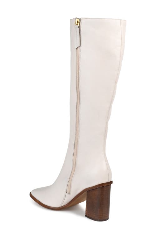 Journee Signature Tamori Leather Boot In Bone