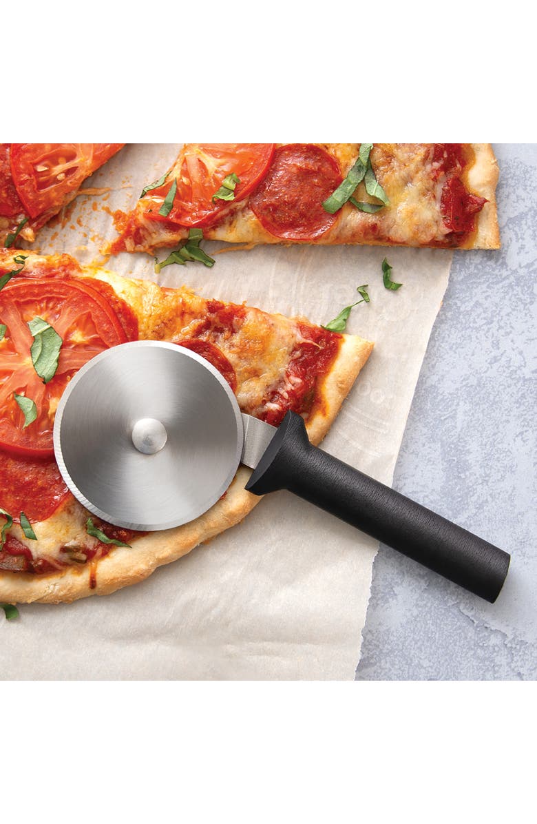 Rada Cutlery Pizza Cutter Stainless Steel Wheel, Alternate, color, Black