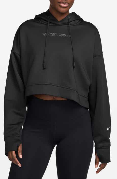 Nike Pro Therma-FIT Crop Fleece Hoodie