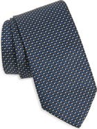 BOSS Geometric Silk Blend Tie