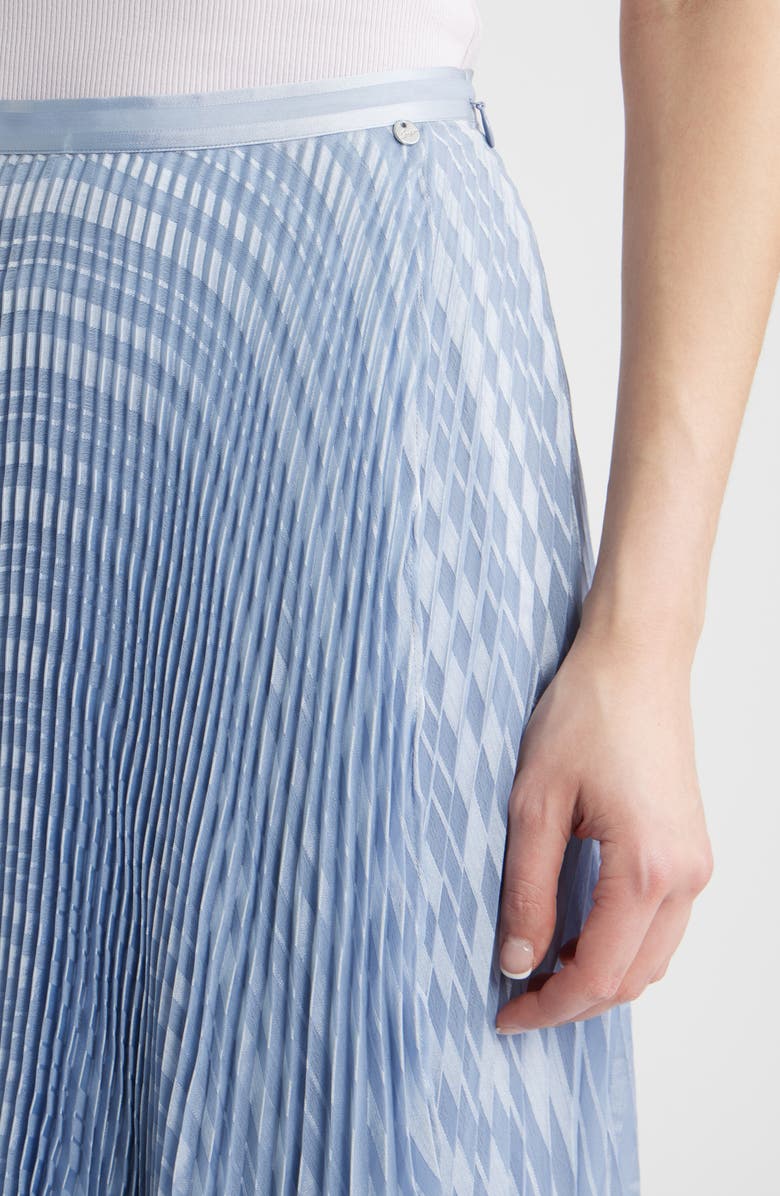 BOSS Orange Vlantel Pleated Asymmetric Midi Skirt, Alternate, color, Bright Blue