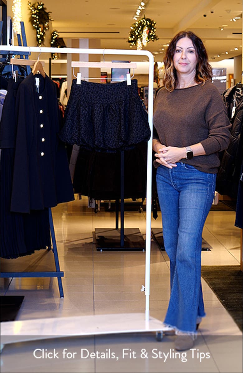 Alea Floral Bubble Hem Miniskirt, sales video thumbnail