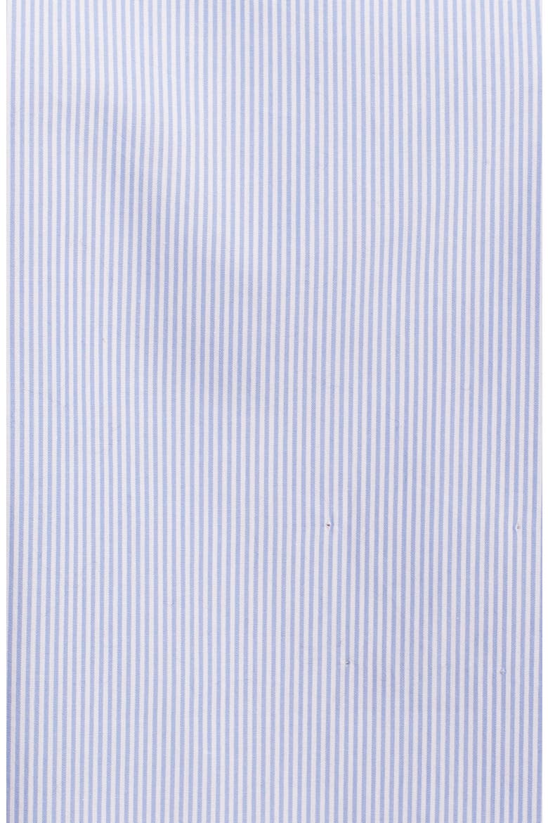 'Leema' Pocket Detail Stripe Cotton Shirt, Alternate, color, BLUE
