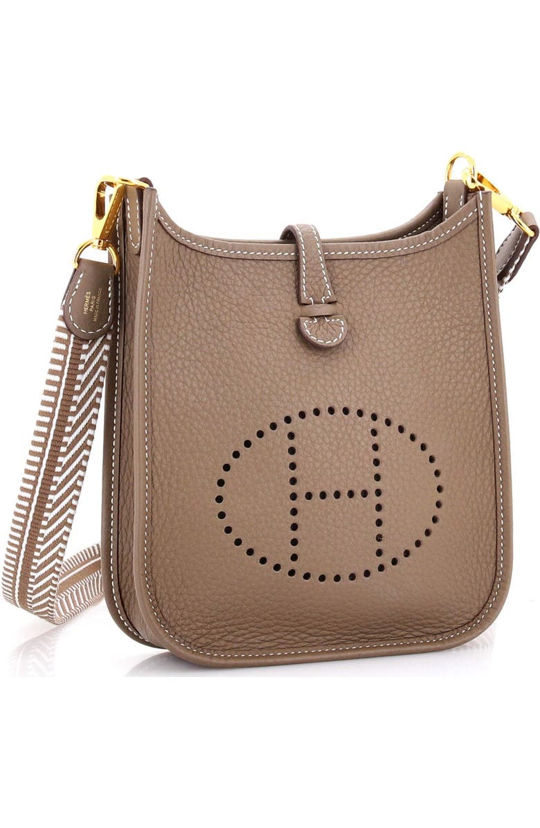 Pre-Owned Hermes Evelyne Bag Gen III Clemence TPM, Alternate, color, Etoupe