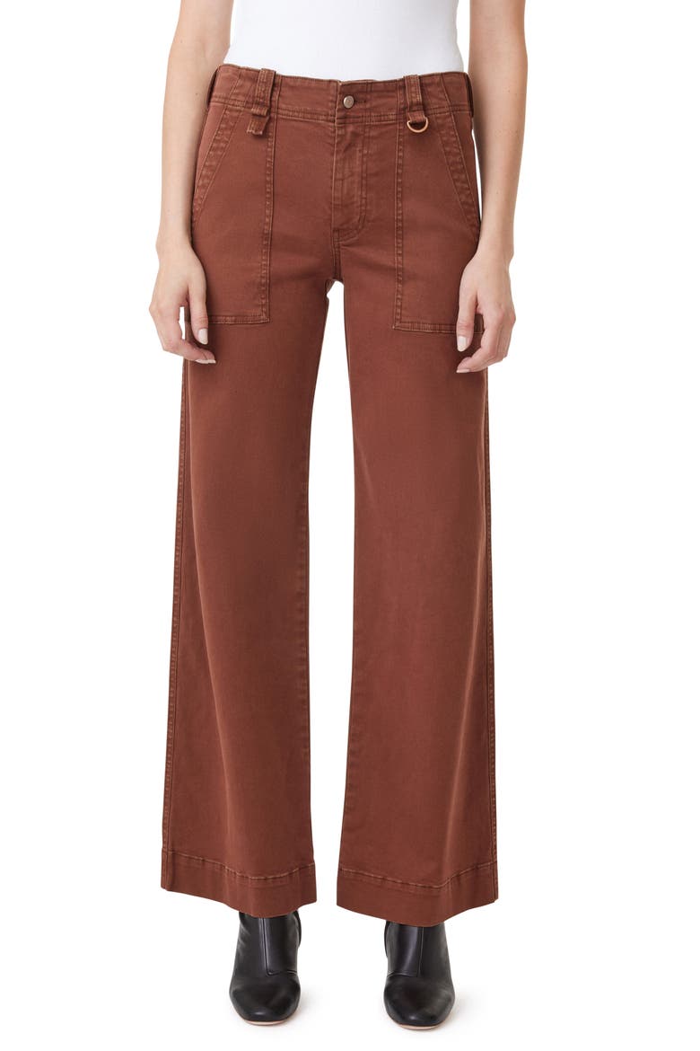 Utility Wide Leg Jeans, Main, color, BASSWOOD