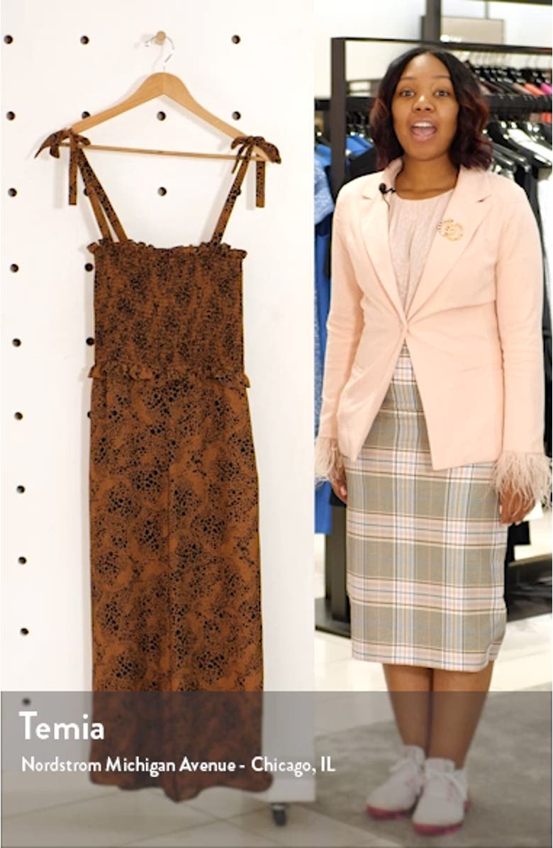 Smocked Bodice Wide Leg Jumpsuit, sales video thumbnail