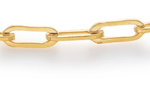 Monica Vinader Mini Paper Clip Choker Necklace In 18ct Gold Vermeil On Sterling