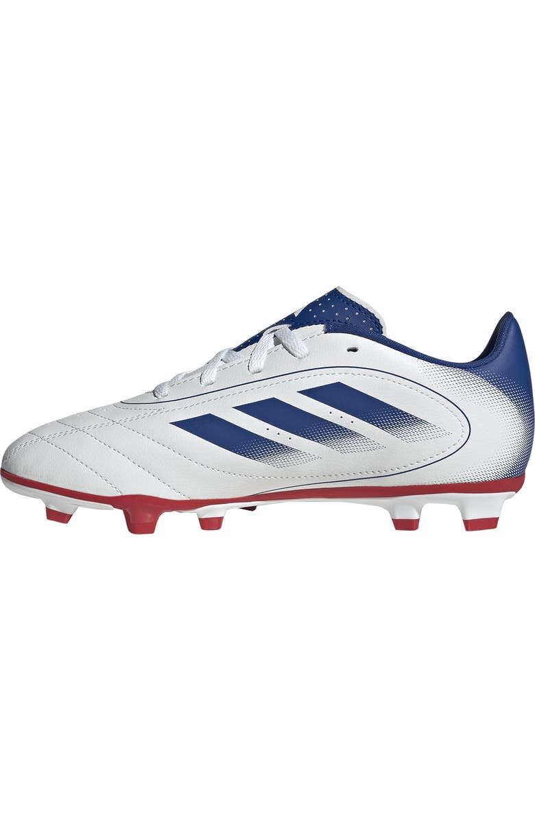 adidas Kids' Goletto IX Soccer Cleat, Alternate, color, White/ Royal Blue/ Scarlet