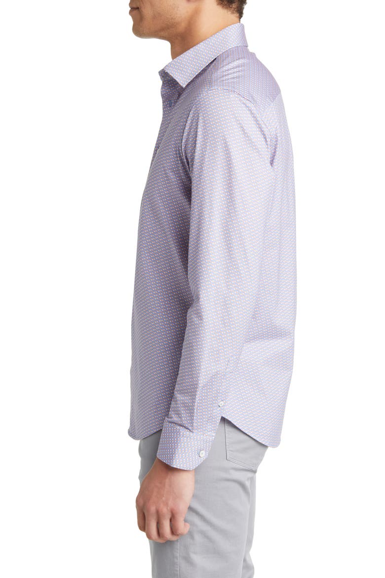 James OoohCotton® Chevron Stripe Button-Up Shirt, Alternate, color, AIR-BLUE