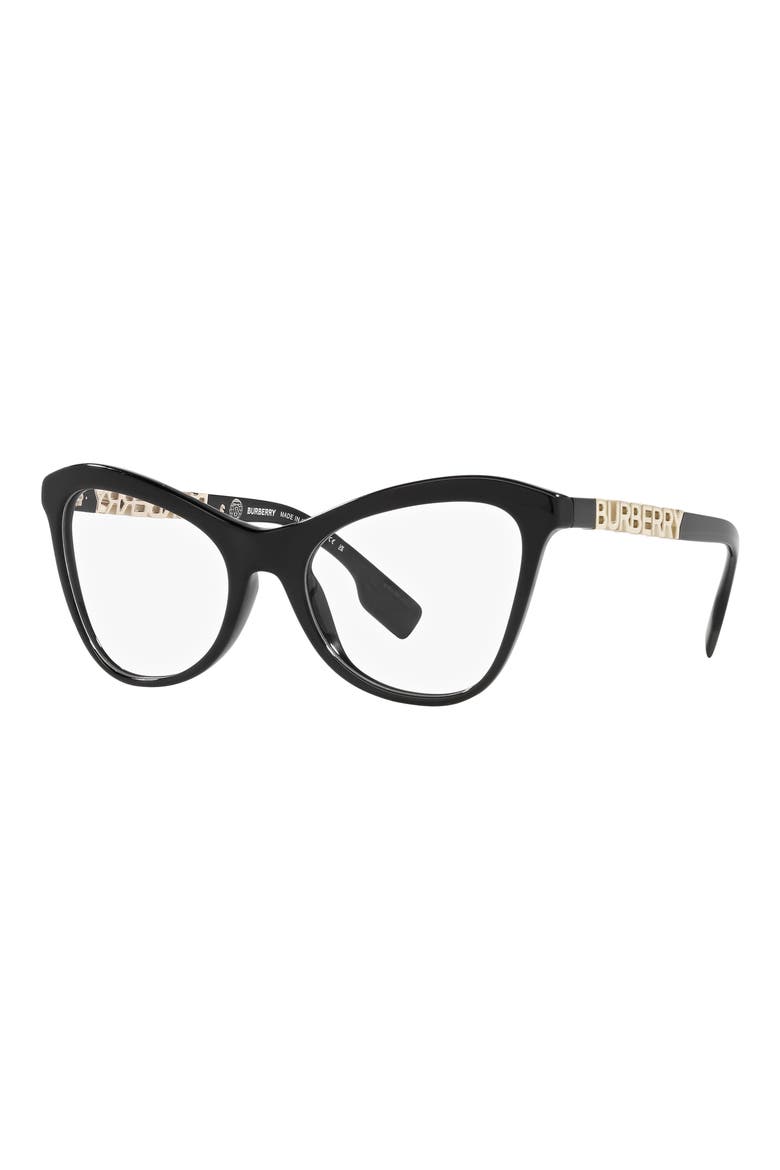 Angelica 54mm Cat Eye Optical Glasses, Alternate, color, BLACK