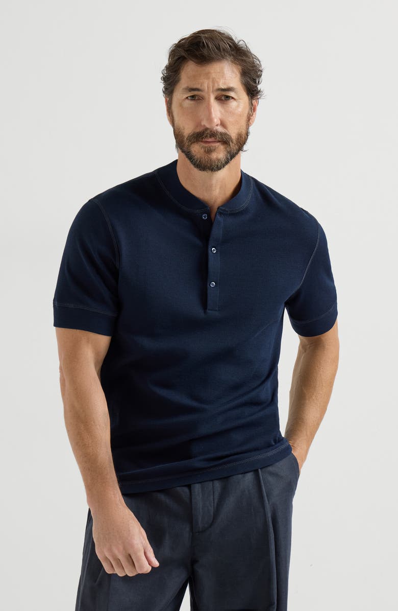 Brunello Cucinelli Cotton jersey T-shirt, Alternate, color, Cobalt