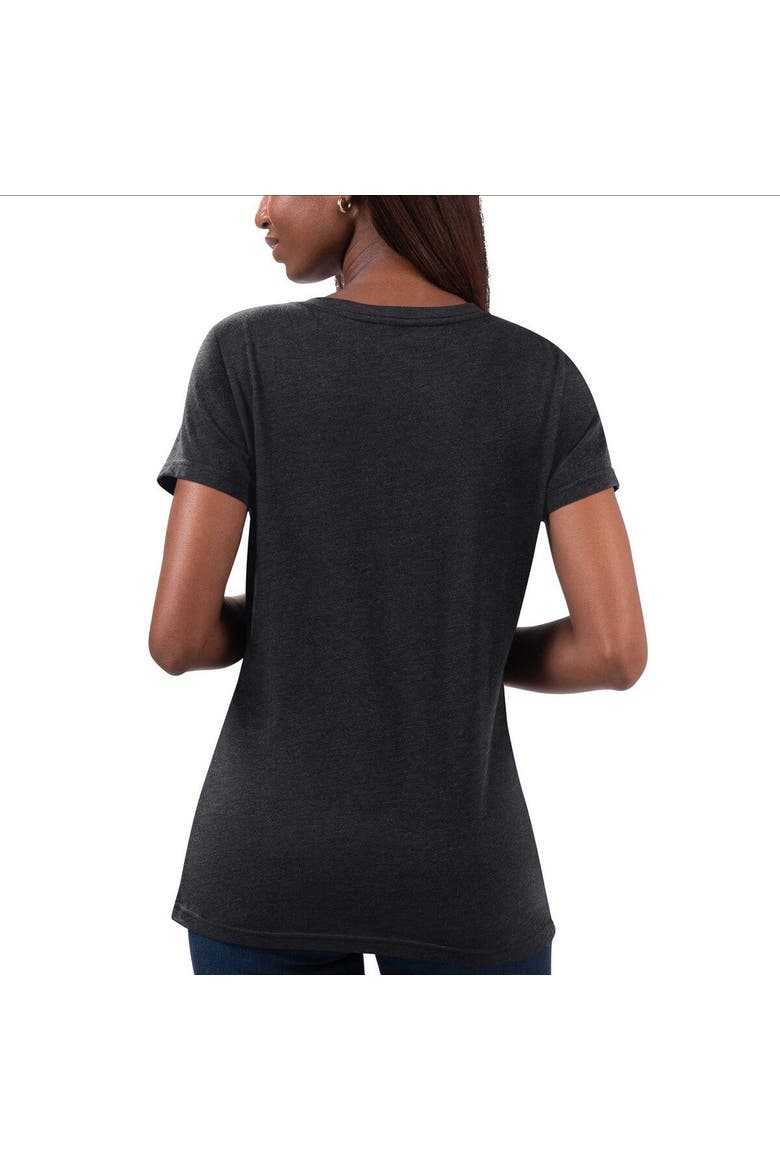 Women's G-III 4Her by Carl Banks Black Austin Dillon Snap V-Neck T-Shirt, Alternate, color, Black