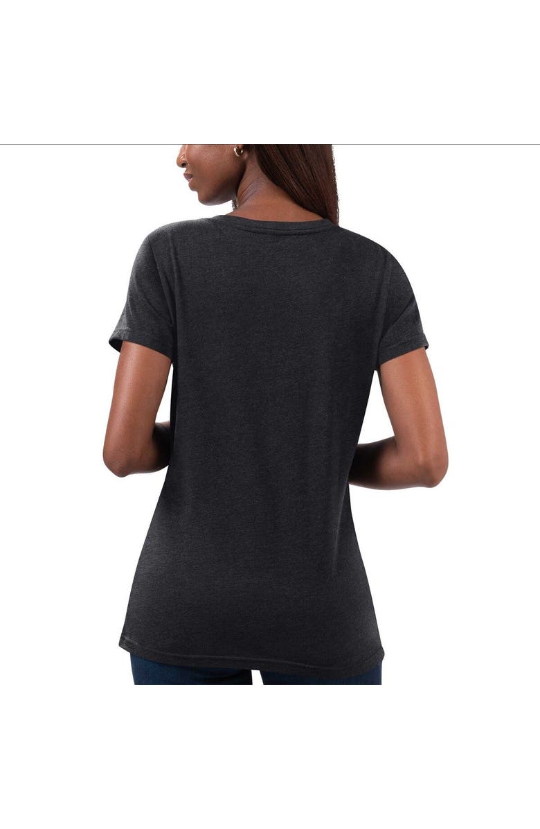 G-III 4HER BY CARL BANKS Women's G-III 4Her by Carl Banks Black Austin Dillon Snap V-Neck T-Shirt, Alternate, color, Black